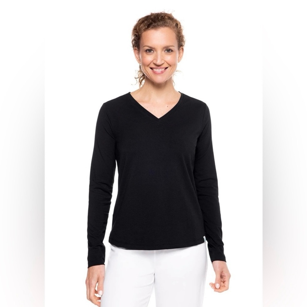 Coolibar V-Neck Long Sleeve UPF 50+ Shirt
